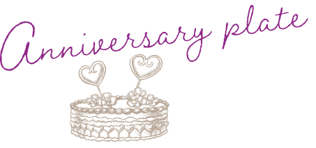 Anniversary plate